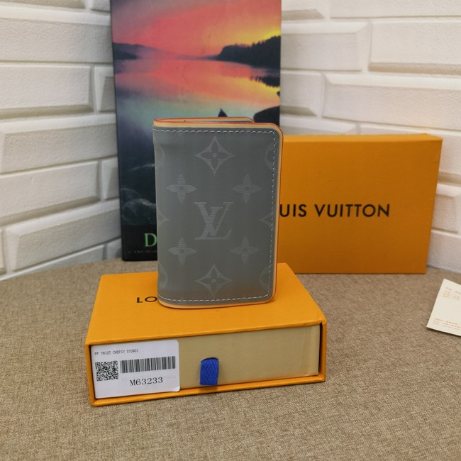 Louis Vuitton Monogram Titanium Gray Canvas Clutch Code: M63233