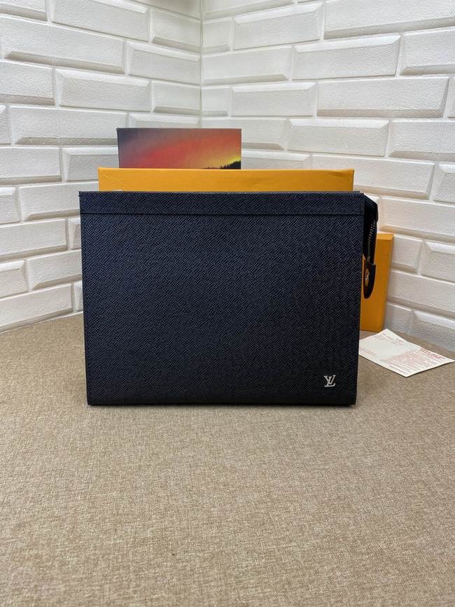 Louis Vuitton Monogram Eclipse Canvas Clutch Code: M61692