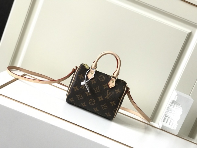 Louis Vuitton Mini Speedy Bag Nano Speedy Bag In Classic Monogram Canvas Code: M61252