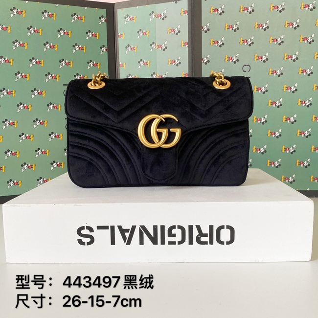 Gucci Double G Hardware And Chain Crossbody Bag Code:443497