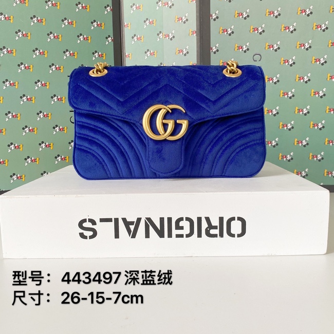 Gucci Double G Hardware And Chain Crossbody Bag Code:443497
