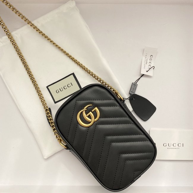 Gucci Marmont Series Vertical Cowhide Mobile Phone Bag Code: 598597