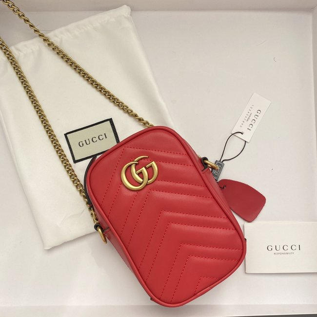 Gucci Marmont Series Vertical Cowhide Mobile Phone Bag Code: 598597