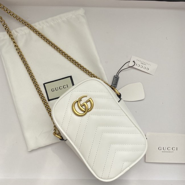Gucci Marmont Series Vertical Cowhide Mobile Phone Bag Code: 598597