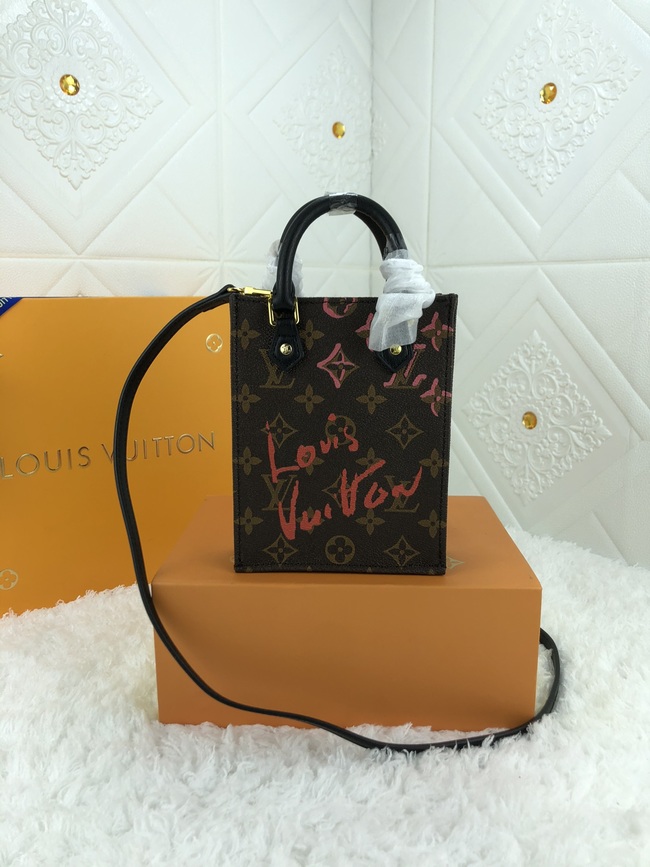 Louis Vuitton Petit Sac Plat Tote Bag Code: M80839/M69442