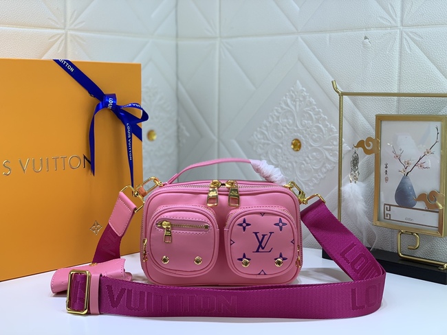 Louis Vuitton Classic Canvas Crossbody Bag Code: M80450黑色/M59244玫红