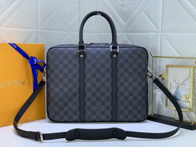 Louis Vuitton Rte-Documents Voyage Small Brief Case Code: N41478