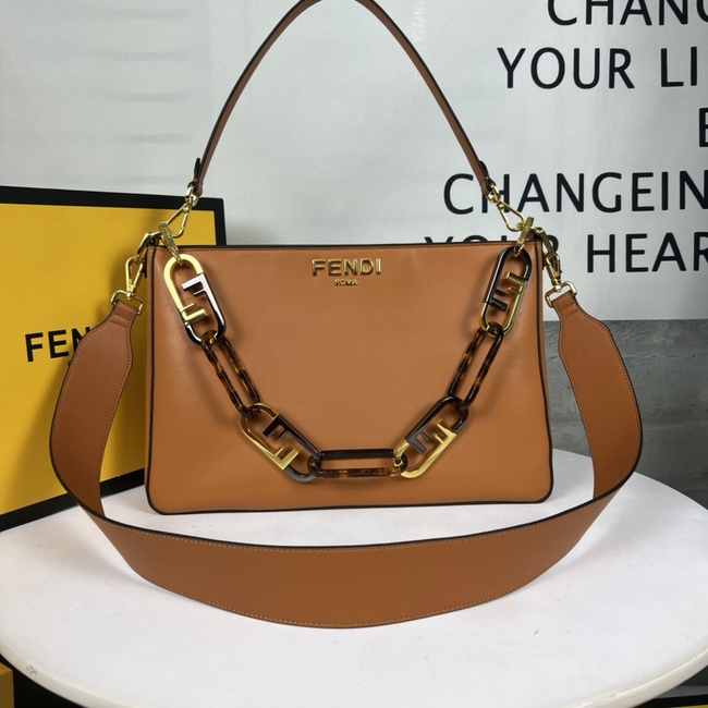 Fendi Lock Zip Crossbody Bag 