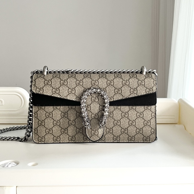 Gucci Tiger Head Diamond Buckle Crossbody Bag Code:499623