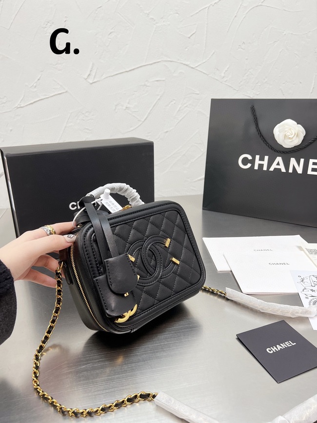 Chanel Caviar Fabric Crossbody Bag