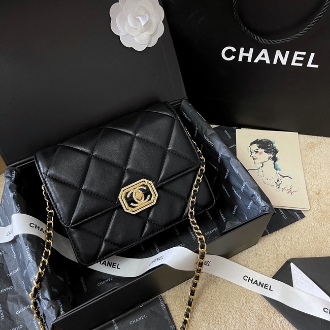 Chanel Square Button Flap Shoulder Bag