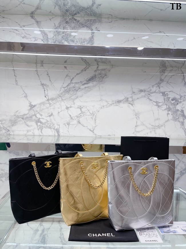 Chanel Double C Chain Tote Bag
