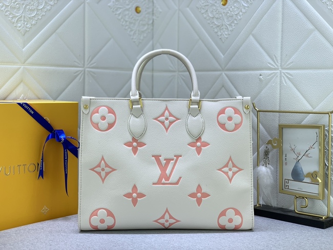Louis Vuitton Onthego Medium Handbag Code: M21575白印粉m45494杏印45495黑印45496白印45982棕印/M44571