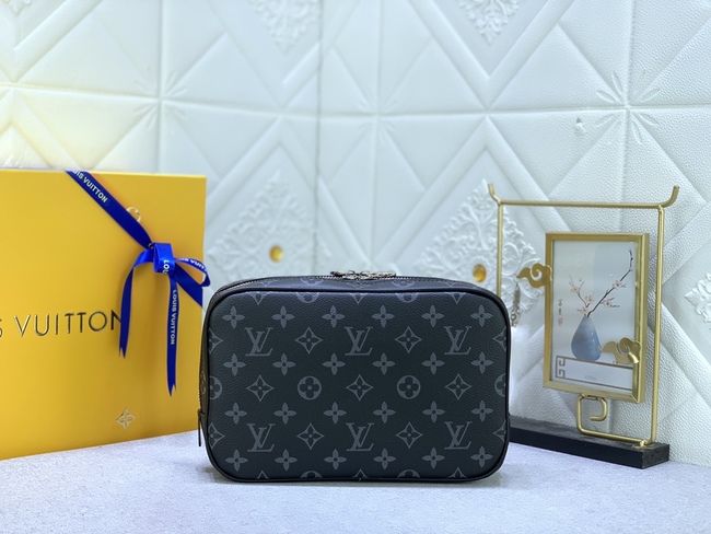 Louis Vuitton Monogram Eclipse Canvas And Leather Clutch Code: M43383/M43384