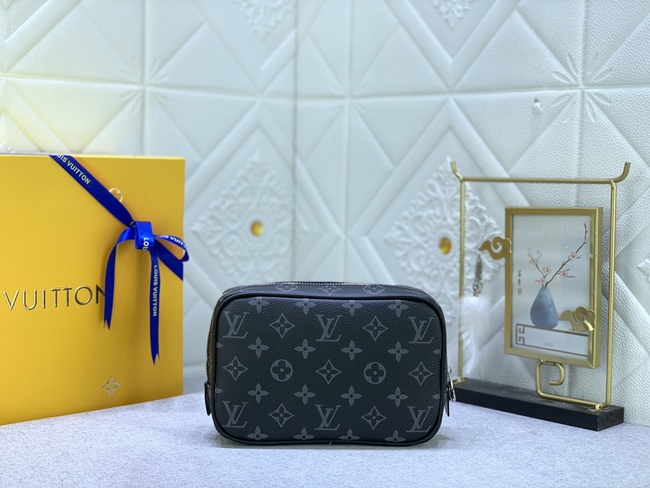 Louis Vuitton Monogram Eclipse Canvas And Leather Clutch Code: M43383/M43384