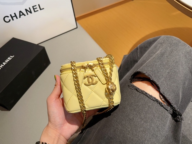 Chanel Camellia Golden Ball Box Bag Lipstick Bag