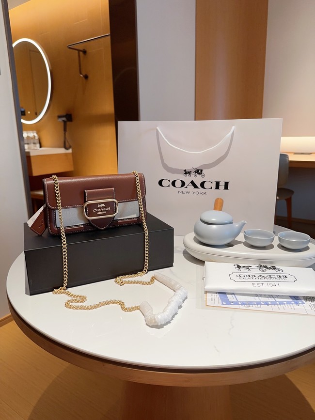 Coach Morgan Baguette Small Chain Bag