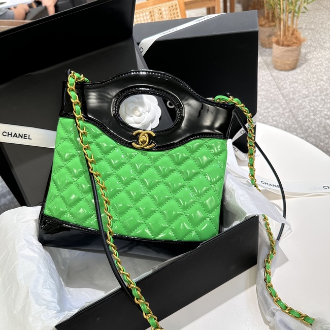 Chanel 23A 31 Patent Leather Chain Bag