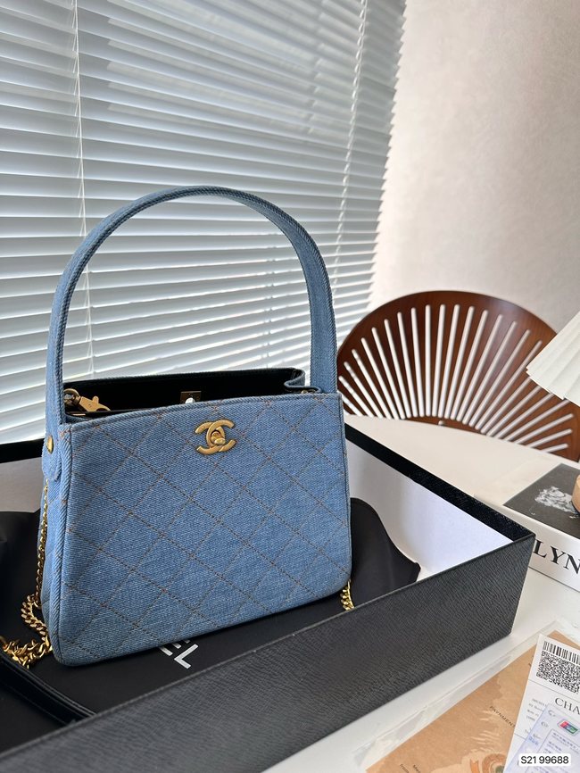 Chanel Vintage Denim Gemini Bag Code:99688