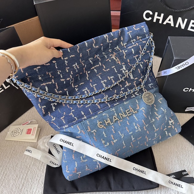 Chanel Retro Denim Sequins 22Bag