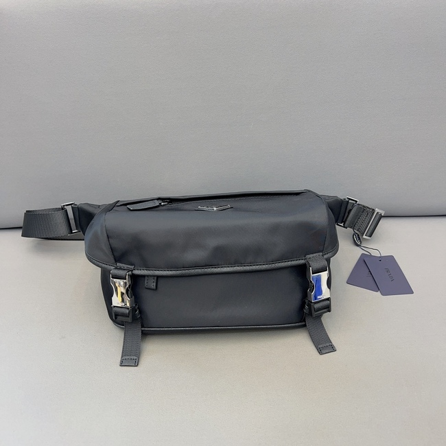 Prada Nylon Cloth Chest Bag Messenger Backpack