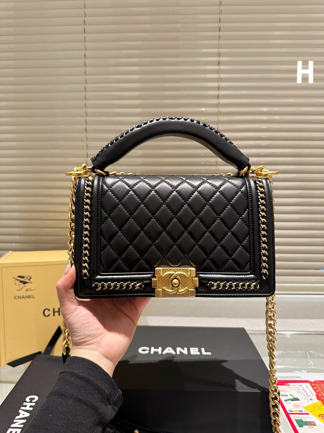 Chanel .Original Hardware Logo Rhombus Leboy Crossbody Bag 