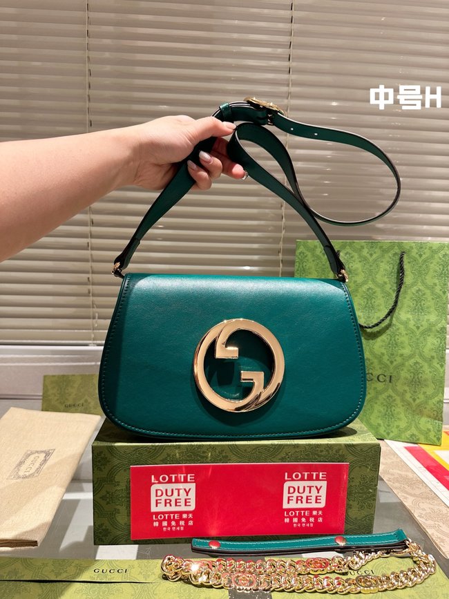 Gucci Blondie Series Round Interlocking Double G Crossbody Bag 