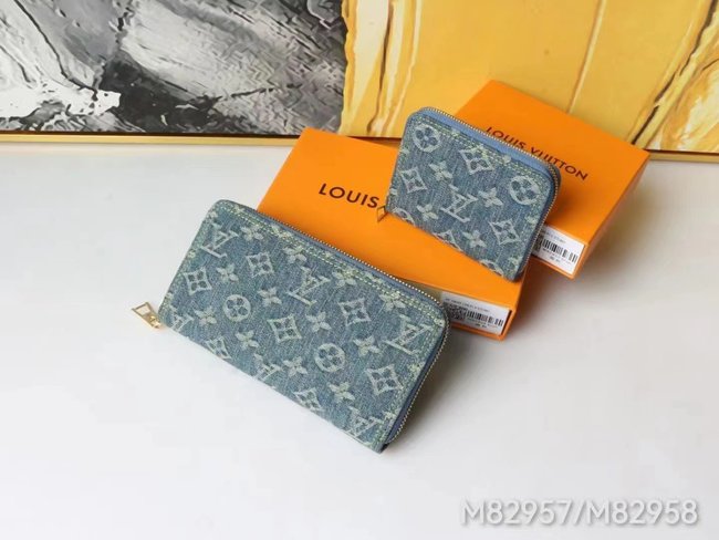 Louis Vuitton Monogram Jacquard Denim Wallet Code: M82957
