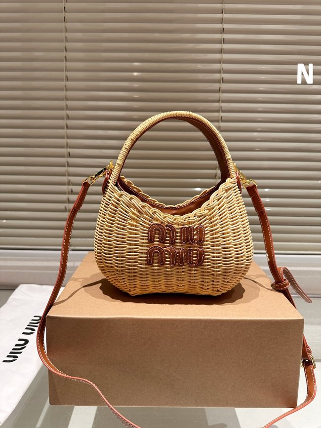 Miu Miu Straw Armpit Bag 