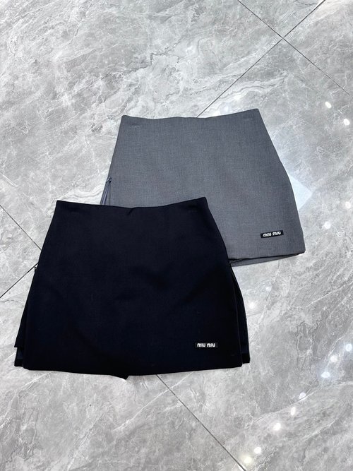 Miu Miu Mu Two-Wearable Skirt-Pant Combo