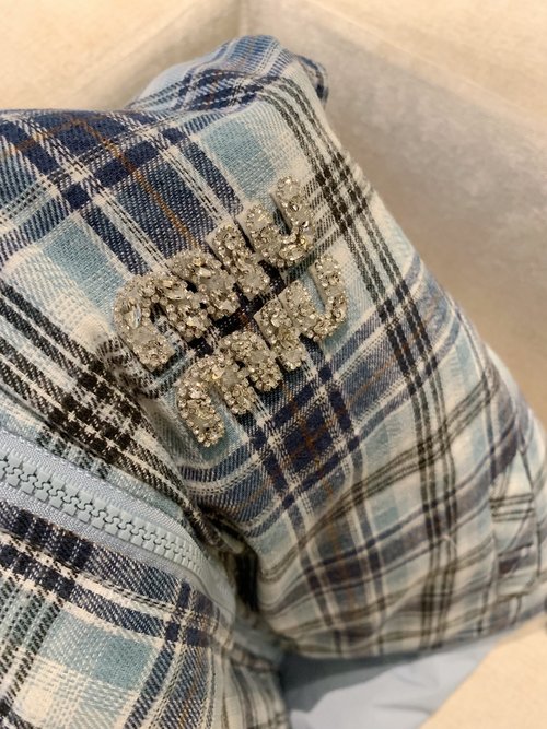 Miu Miu Miu-Style Checked Double-Sided Cotton Waistcoat