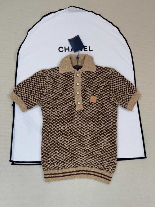 Louis Vuitton Detailed Knit Short-Sleeved Top