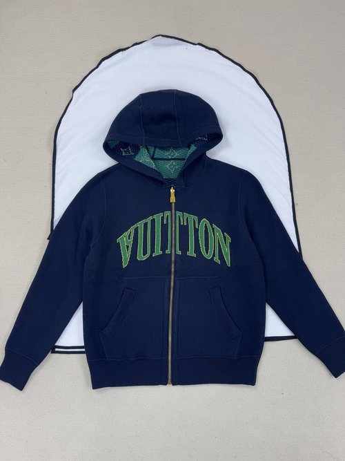 Louis Vuitton Embroidered Double-sided Knit Cardigan