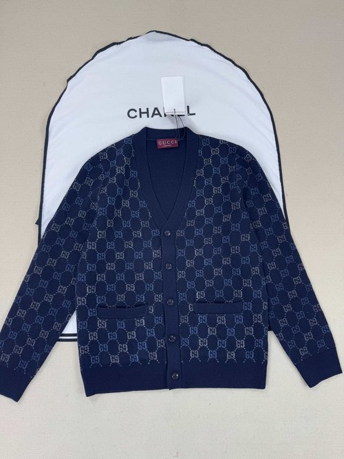 Gucci Detailed Design Knit Cardigan