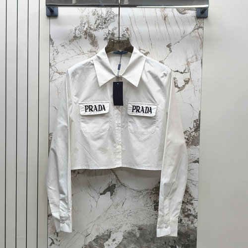 Prada Logo-embroidered Breathable and Stylish Short-sleeved Shirt