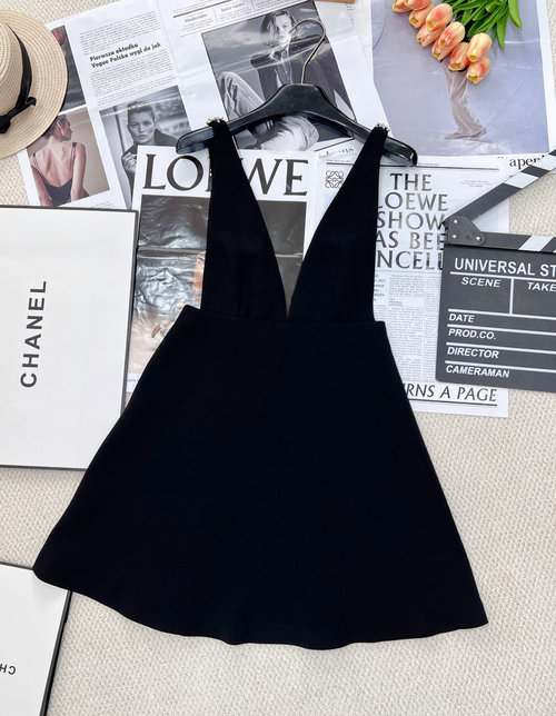 Prada Holiday Series Jewel-embellished Sling Dress with Bow Decoration