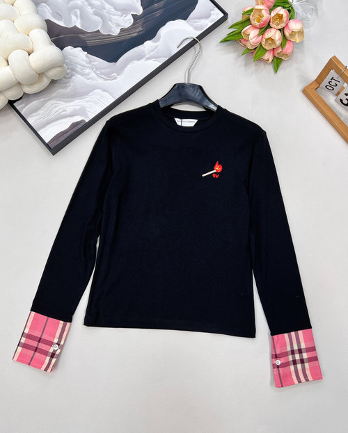 Bottega Veneta Embroidered Spliced Long-Sleeved T-Shirt with Stylish Details