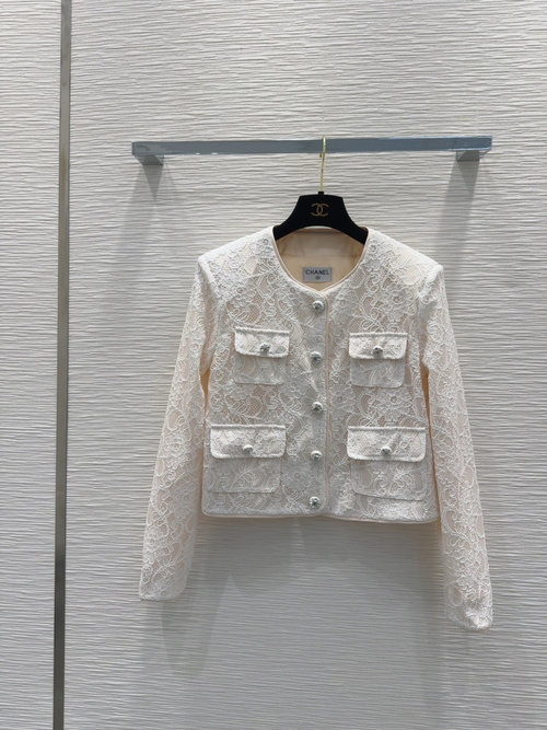 Chanel Elegant and Sophisticated Outerwear in Custom Fabric