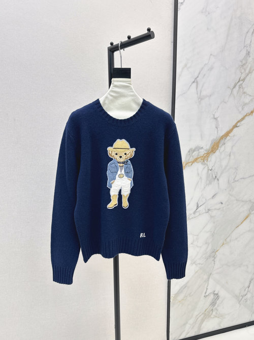 Loro Piana Teddy Sweater with Leather Jacket Details