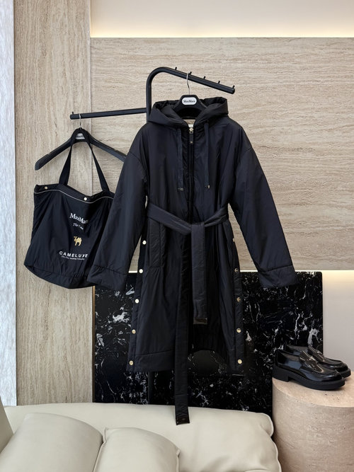 Max Mara Camel Hair and Silk Blend Long Sleeve Coat in Multiple Colors