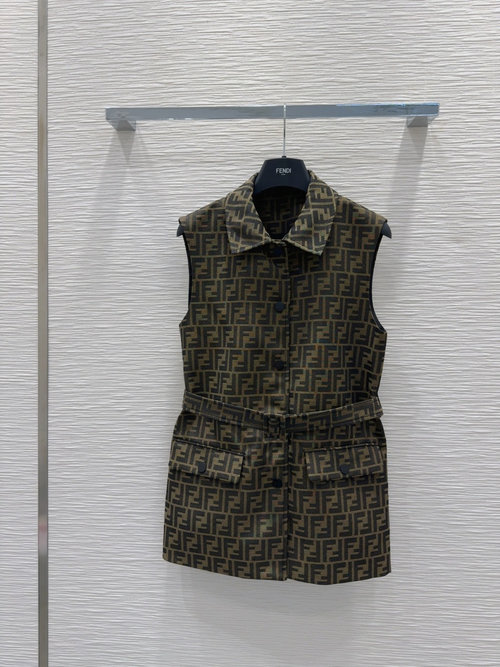 Fendi Simple and Elegant Vest Coat with Excellent Tailoring and Quality