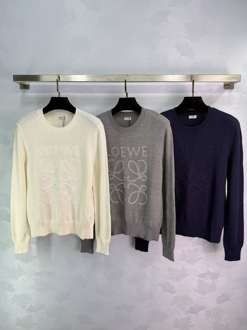 Loewe Classic Logo Sweater with Embroidered Pattern