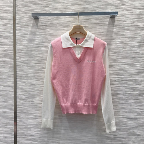 Miu Miu Classic 100% First-Cut Wool Sweater, Soft and Slimming