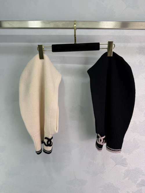 Chanel Chic Double C Logo Scarf in Elegant Color Combinations