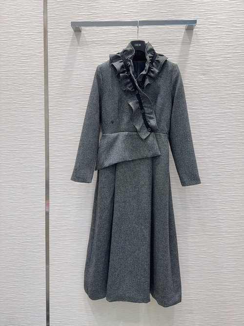 Chanel Elegant British - style Dress with Premium Imported Fabric