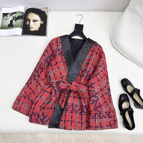 Bottega Veneta Leather-Trimmed Knit Blazer, Elegant and High-End