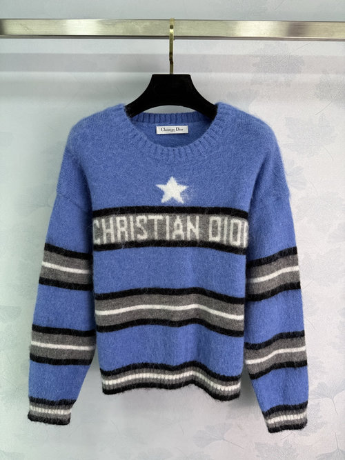 Dior Star-Color Blocked Sweater, High-Quality and Stylish