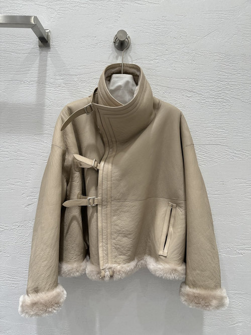 Hermes Exclusive Original Classic Reversible Fur and Leather Jacket