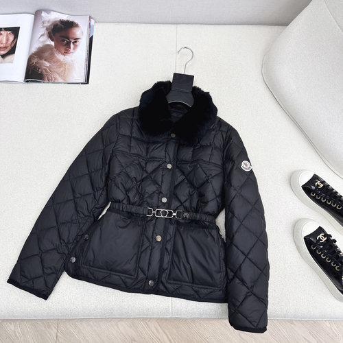 Moncler Detachable Raccoon Fur Collar H-Cut Down Jacket