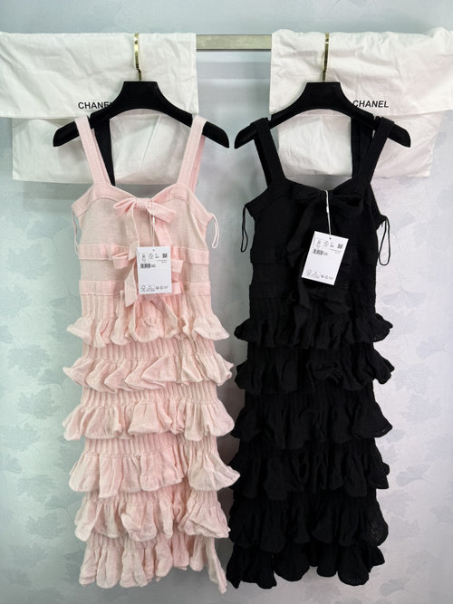 Chanel Coco25k Bow-Tie Series Princess-Style Sling Cake Dress